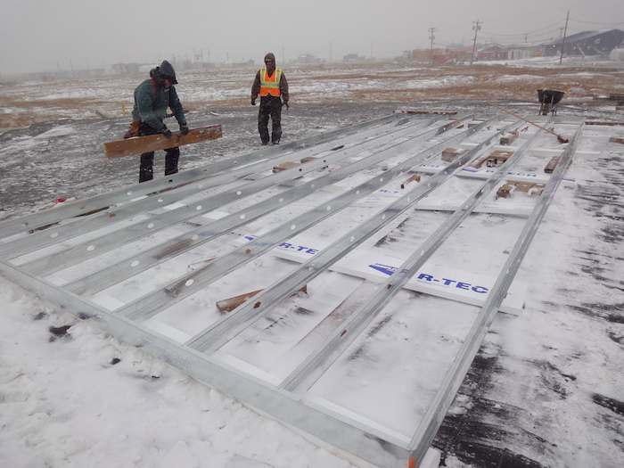 Figure 3. CCHRC partnered with the Yup&#39;ik community of Quinhagak in 2010 to build a super-insulated home that could withstand the cold, wet climate of the Bering Sea Village. Photo Courtesy of CCHRC.