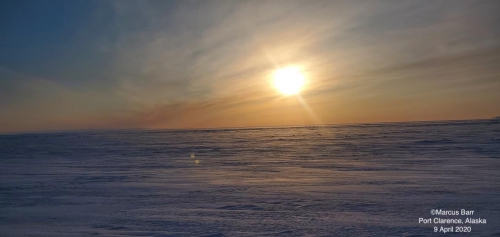 Nearshore ice conditions near Port Clarence - view 1.