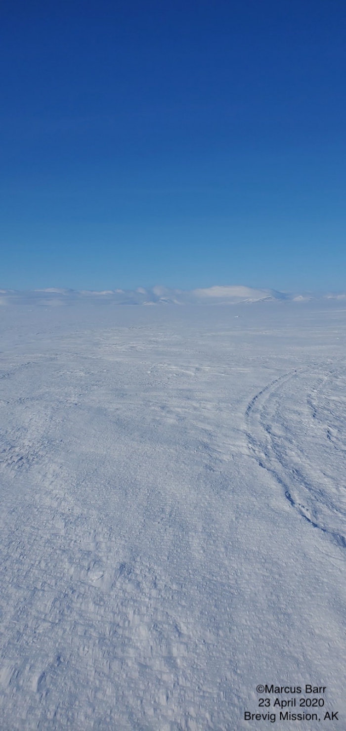 Nearshore ice conditions near Brevig Mission - view 3.