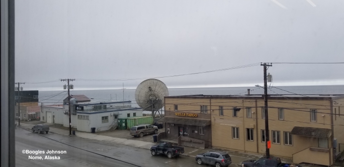 Sea ice and weather conditions in Nome.