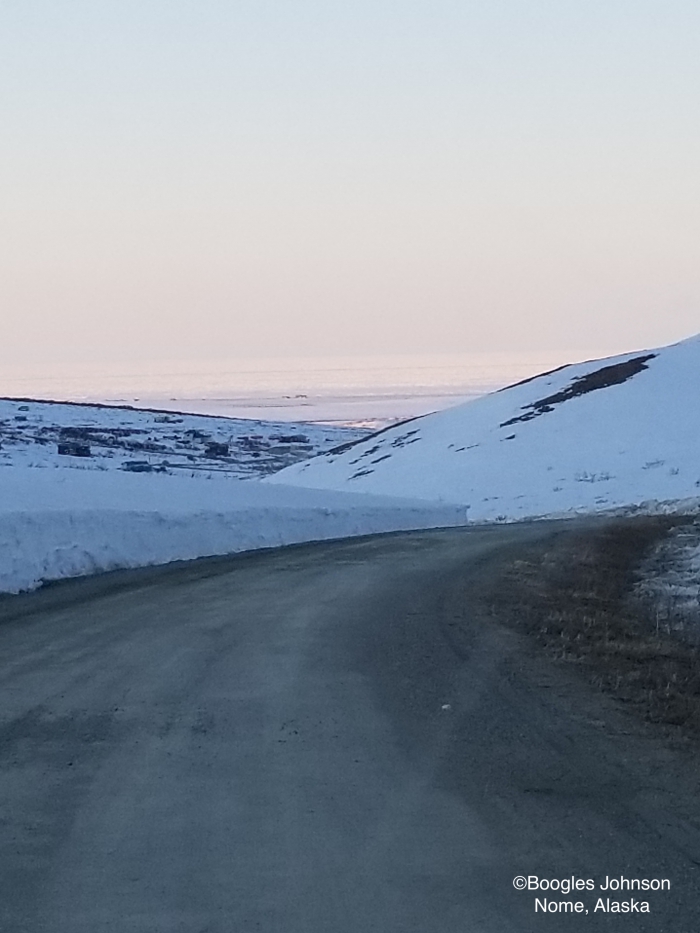 View of ice conditions from Nome.