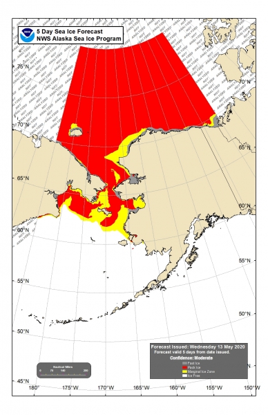 NWS 5-day Sea Ice Forecast