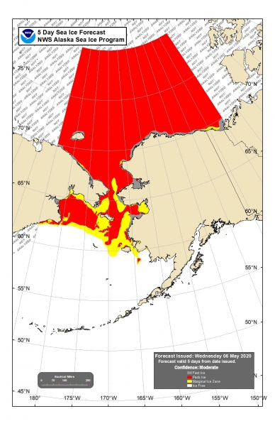 NWS 5-day Sea Ice Forecast