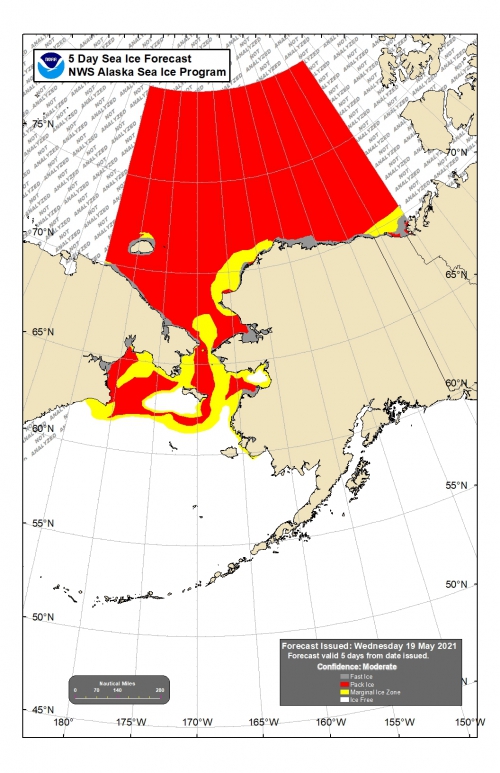 NWS 5-day Sea Ice Forecast