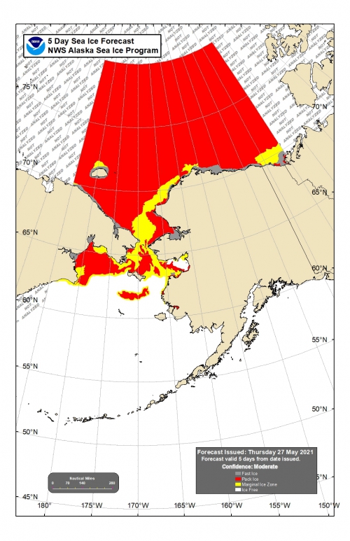 NWS 5-day Sea Ice Forecast