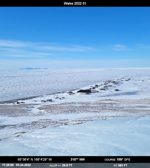 Weather and sea ice conditions in Wales.