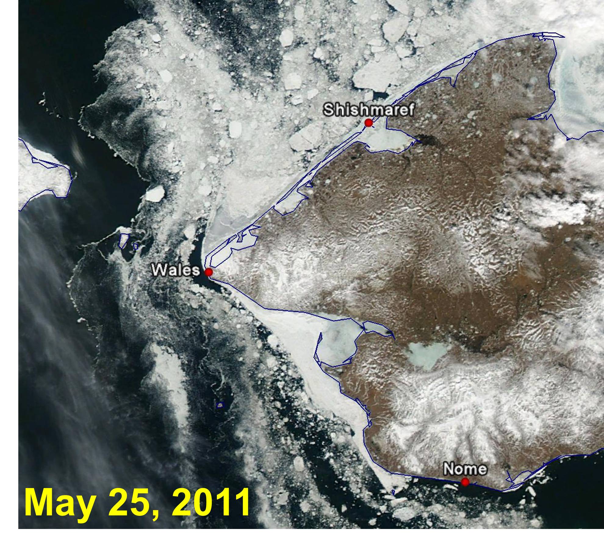 Bering Strait Closeup