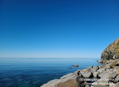 Sea ice conditions in Diomede on 12 May 2020 - view 1.