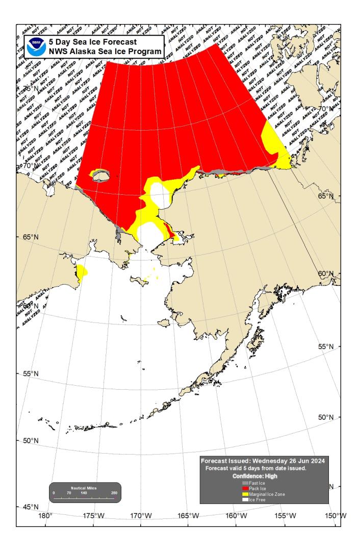 NWS 5-day sea-ice forecast.