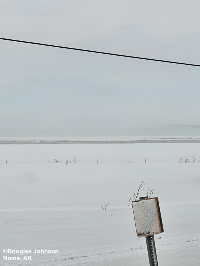 View from the first hill off the coast looking south at the Bering Sea - view 7. Photo courtesy of Boogles Johnson.