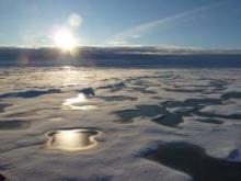 View from the USCGC Healy in the Arctic Ocean. Photo by Bill Schmoker